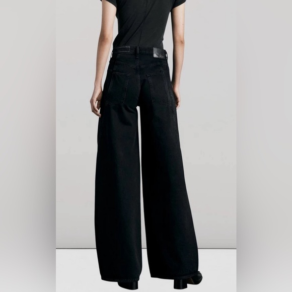 Rag and Bone Sofie Splice High-Rise Jean - Clean Highland Black size 24 - Picture 3 of 5